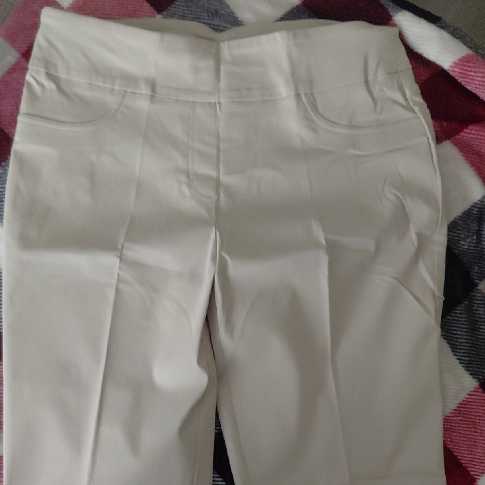 Ruby Rd. Tan Straight Leg Pants - Picture 4 of 4